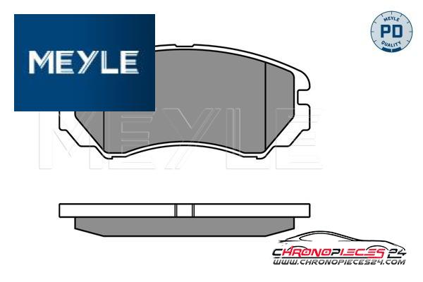 Achat de MEYLE 025 238 9116/PD Kit de plaquettes de frein, frein à disque pas chères