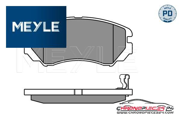 Achat de MEYLE 025 238 9116/PD Kit de plaquettes de frein, frein à disque pas chères