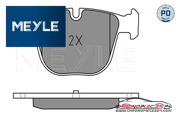 Achat de MEYLE 025 237 3017/PD Kit de plaquettes de frein, frein à disque pas chères