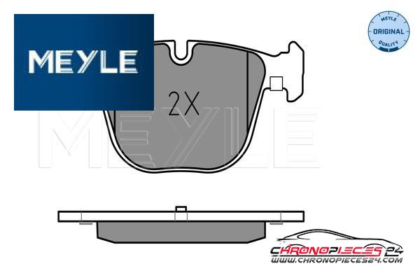 Achat de MEYLE 025 237 3116 Kit de plaquettes de frein, frein à disque pas chères