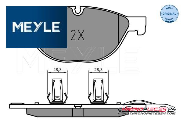 Achat de MEYLE 025 238 9518 Kit de plaquettes de frein, frein à disque pas chères