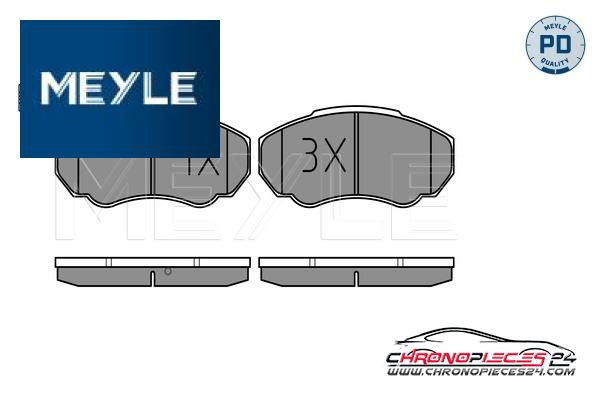 Achat de MEYLE 025 239 1719/PD Kit de plaquettes de frein, frein à disque pas chères