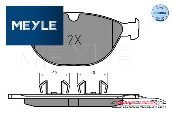 Achat de MEYLE 025 238 9518 Kit de plaquettes de frein, frein à disque pas chères