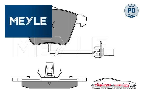 Achat de MEYLE 025 239 5020/PD Kit de plaquettes de frein, frein à disque pas chères