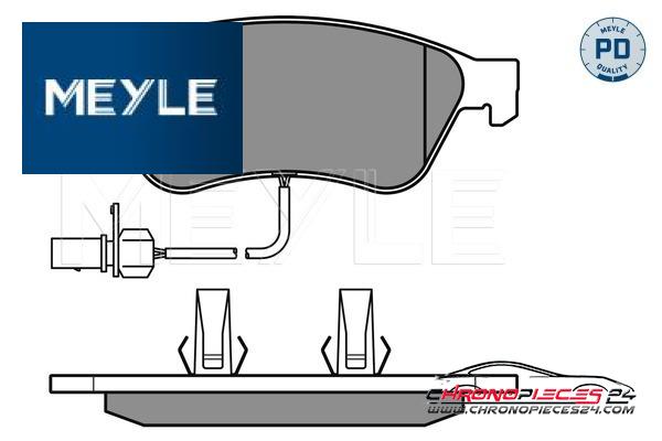 Achat de MEYLE 025 238 9620/PD Kit de plaquettes de frein, frein à disque pas chères