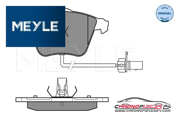 Achat de MEYLE 025 239 5020/W Kit de plaquettes de frein, frein à disque pas chères