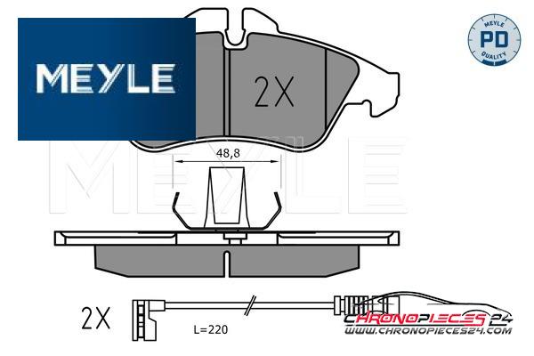 Achat de MEYLE 025 239 9020/PD Kit de plaquettes de frein, frein à disque pas chères