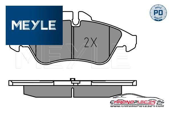 Achat de MEYLE 025 239 9020/PD Kit de plaquettes de frein, frein à disque pas chères