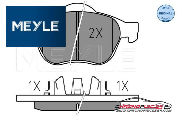 Achat de MEYLE 025 239 9617/W Kit de plaquettes de frein, frein à disque pas chères