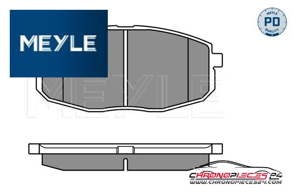 Achat de MEYLE 025 239 6617/PD Kit de plaquettes de frein, frein à disque pas chères