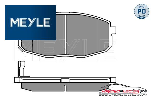 Achat de MEYLE 025 239 6617/PD Kit de plaquettes de frein, frein à disque pas chères