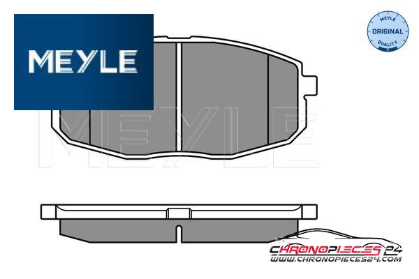 Achat de MEYLE 025 239 6617/W Kit de plaquettes de frein, frein à disque pas chères