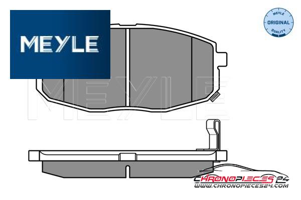 Achat de MEYLE 025 239 6617/W Kit de plaquettes de frein, frein à disque pas chères