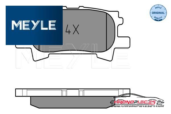 Achat de MEYLE 025 239 6715 Kit de plaquettes de frein, frein à disque pas chères