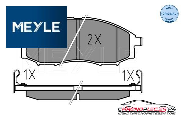 Achat de MEYLE 025 239 7017/W Kit de plaquettes de frein, frein à disque pas chères