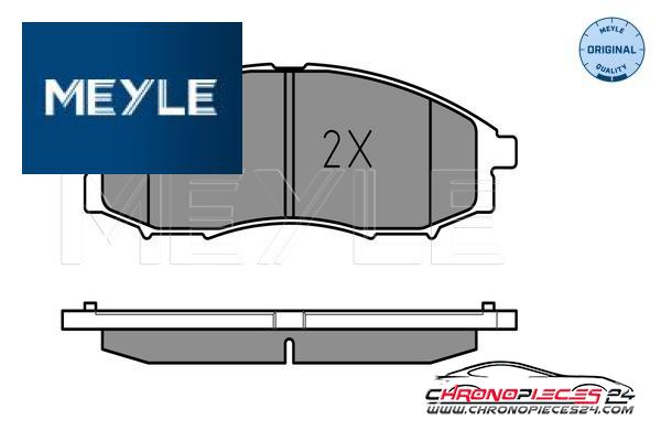 Achat de MEYLE 025 239 7017/W Kit de plaquettes de frein, frein à disque pas chères