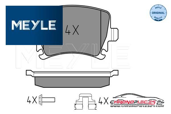 Achat de MEYLE 025 239 1417 Kit de plaquettes de frein, frein à disque pas chères