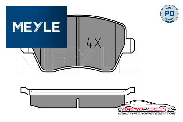 Achat de MEYLE 025 239 7317/PD Kit de plaquettes de frein, frein à disque pas chères