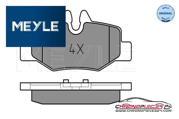 Achat de MEYLE 025 240 0817 Kit de plaquettes de frein, frein à disque pas chères