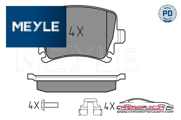 Achat de MEYLE 025 239 1417/PD Kit de plaquettes de frein, frein à disque pas chères