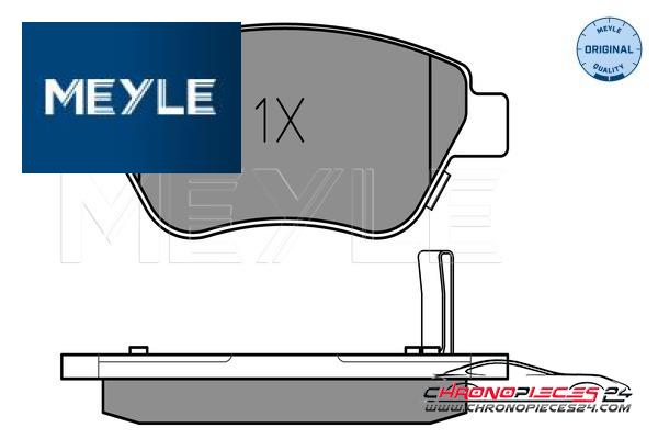 Achat de MEYLE 025 239 8217/W Kit de plaquettes de frein, frein à disque pas chères