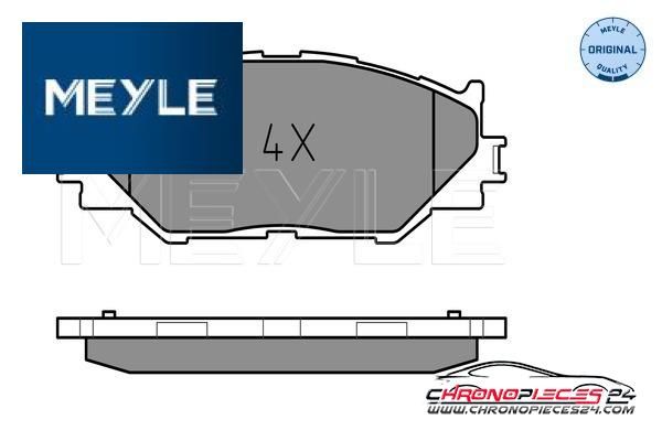 Achat de MEYLE 025 239 8317 Kit de plaquettes de frein, frein à disque pas chères