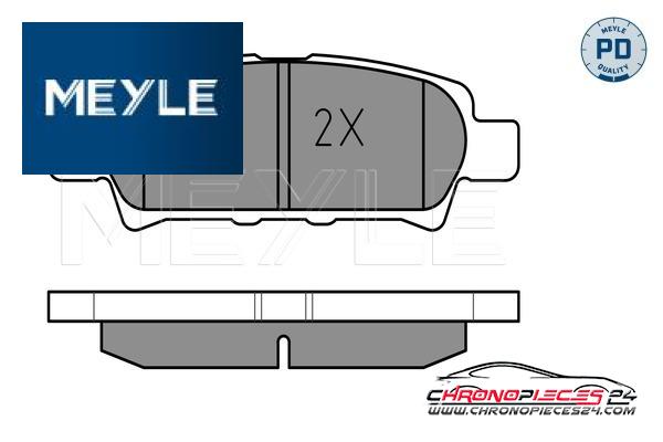 Achat de MEYLE 025 240 1416/PD Kit de plaquettes de frein, frein à disque pas chères