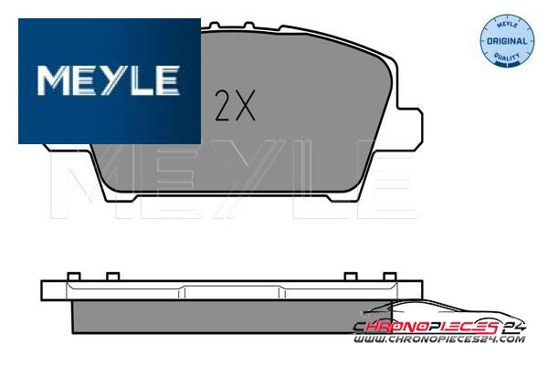 Achat de MEYLE 025 240 8717/W Kit de plaquettes de frein, frein à disque pas chères