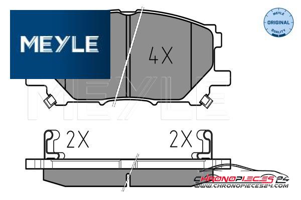 Achat de MEYLE 025 239 8916 Kit de plaquettes de frein, frein à disque pas chères