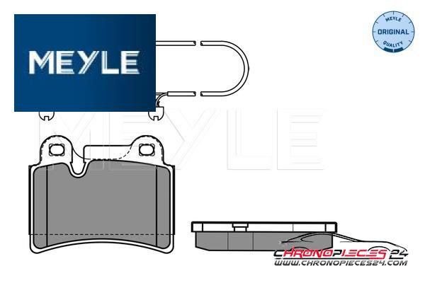 Achat de MEYLE 025 240 9717 Kit de plaquettes de frein, frein à disque pas chères