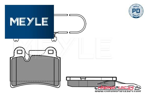 Achat de MEYLE 025 240 9717/PD Kit de plaquettes de frein, frein à disque pas chères