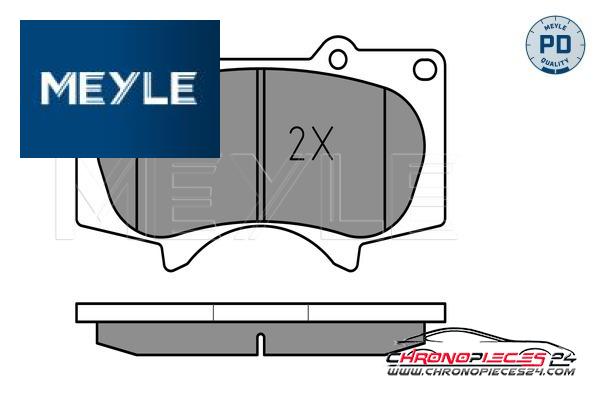 Achat de MEYLE 025 240 2417/PD Kit de plaquettes de frein, frein à disque pas chères