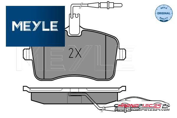 Achat de MEYLE 025 241 3418/W Kit de plaquettes de frein, frein à disque pas chères