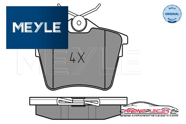 Achat de MEYLE 025 241 3517 Kit de plaquettes de frein, frein à disque pas chères