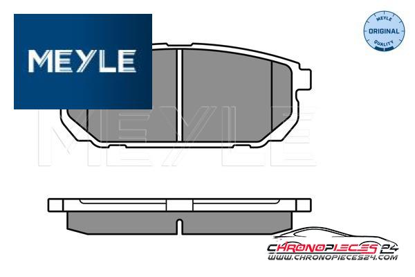 Achat de MEYLE 025 240 5815/W Kit de plaquettes de frein, frein à disque pas chères