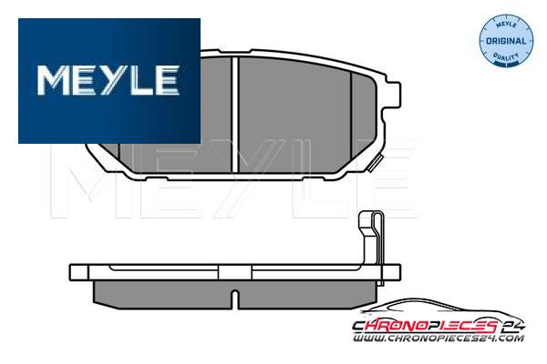 Achat de MEYLE 025 240 5815/W Kit de plaquettes de frein, frein à disque pas chères