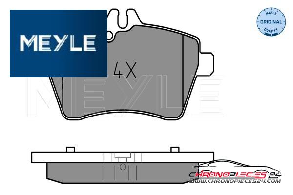 Achat de MEYLE 025 240 7719 Kit de plaquettes de frein, frein à disque pas chères