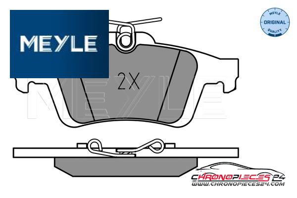 Achat de MEYLE 025 241 3717 Kit de plaquettes de frein, frein à disque pas chères