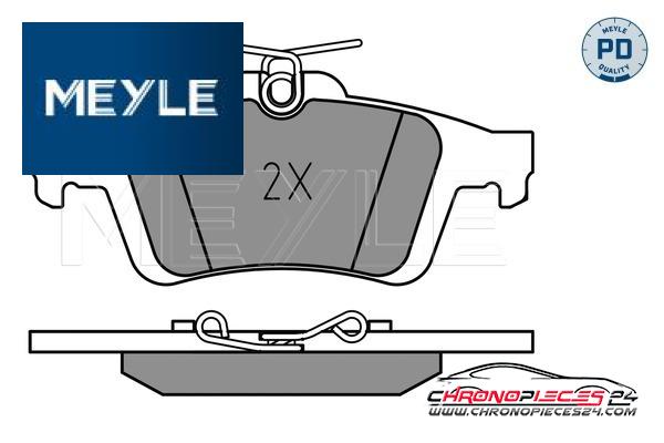 Achat de MEYLE 025 241 3717/PD Kit de plaquettes de frein, frein à disque pas chères