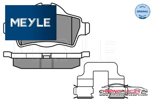 Achat de MEYLE 025 242 8917 Kit de plaquettes de frein, frein à disque pas chères