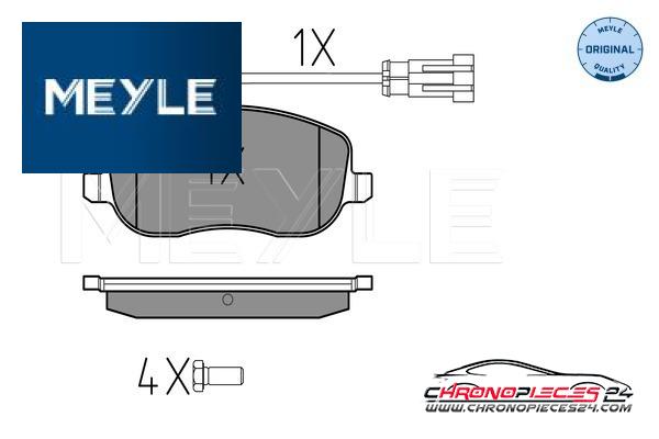 Achat de MEYLE 025 242 9419/W Kit de plaquettes de frein, frein à disque pas chères