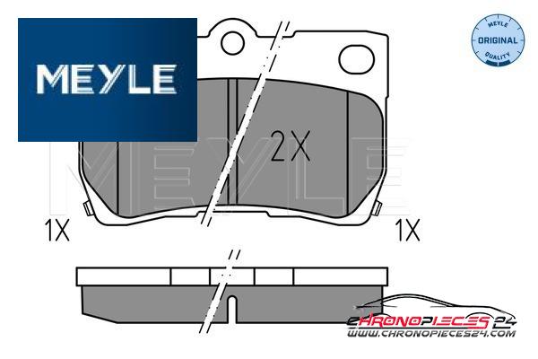 Achat de MEYLE 025 243 2317 Kit de plaquettes de frein, frein à disque pas chères