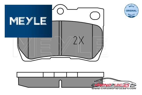 Achat de MEYLE 025 243 2317 Kit de plaquettes de frein, frein à disque pas chères