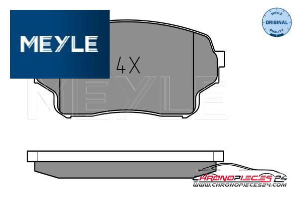 Achat de MEYLE 025 243 0115/W Kit de plaquettes de frein, frein à disque pas chères