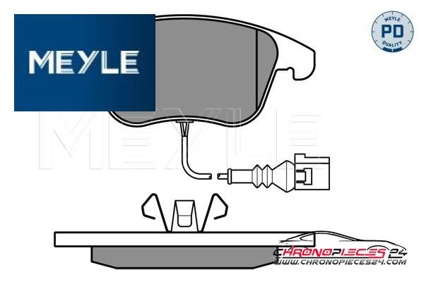 Achat de MEYLE 025 243 3219/PD Kit de plaquettes de frein, frein à disque pas chères