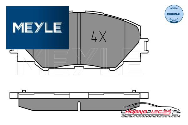 Achat de MEYLE 025 243 3717 Kit de plaquettes de frein, frein à disque pas chères