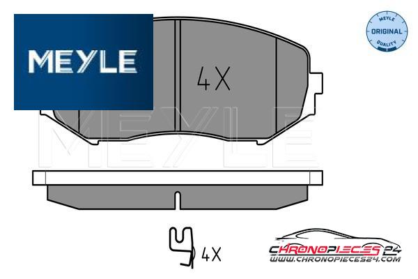 Achat de MEYLE 025 243 4617/W Kit de plaquettes de frein, frein à disque pas chères