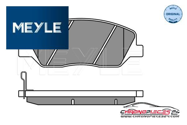 Achat de MEYLE 025 243 5117/W Kit de plaquettes de frein, frein à disque pas chères