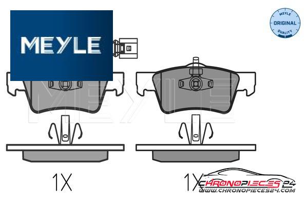 Achat de MEYLE 025 243 6819 Kit de plaquettes de frein, frein à disque pas chères