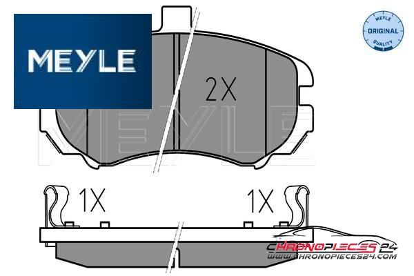 Achat de MEYLE 025 243 6917/W Kit de plaquettes de frein, frein à disque pas chères